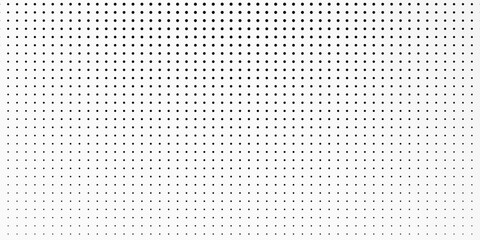 Abstract halftone background with wavy surface made of gray dots on white vector