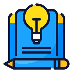 content ideas icon illustration