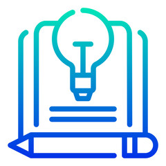 content ideas icon illustration