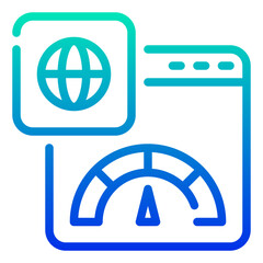 domain authority icon illustration
