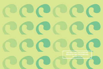 Circular and Circle Shapes Green and Light Green Colors Modern Abstract Background Geometric Background