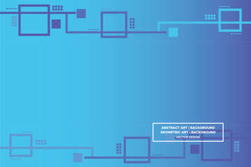 Square Shapes Blue and Light Blue Colors with Gradient Backdrop Modern Abstract Background Geometric Background