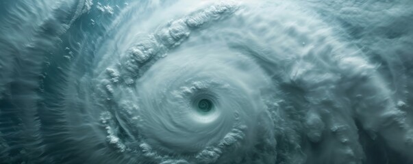 Hurricane approaching coastline, swirling clouds, extreme weather, climate patterns