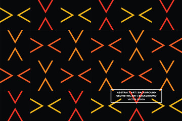 Line and Triangle Shapes and Designs Orange and Yellow Colors Geometric Pattern Abstract Pattern Seamless 
