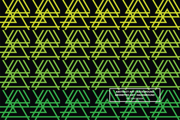 Line and Triangle Shapes and Designs Green and Yellow Colors Geometric Pattern Abstract Pattern Seamless 