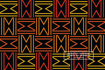 Line and Triangle Shapes and Designs Orange and Yellow Colors Geometric Pattern Abstract Pattern Seamless 