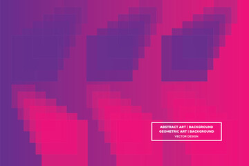 Square and Line Shapes Purple and Red Colors with Gradient Backdrop Modern Abstract Background Geometric Background
