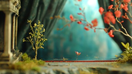 Tiny scenes are like miniature stages, where each element plays a role in the grand theater of imagination