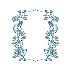 DECORATIVE ART FLORAL 63  FRAME CAN USE FOR INVITATION, BACKGROUND, GREETING CARD, TEMPLATE, PRINT AND MANY MORE