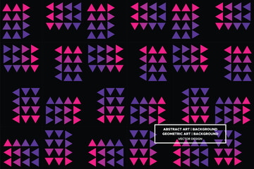 Triangular and Triangle Shapes and Designs Purple and Red Colors Geometric Pattern Abstract Pattern Seamless