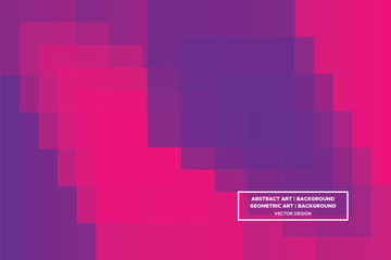 Square Shapes Purple and Red Colors with Gradient Backdrop Modern Abstract Background Geometric Background