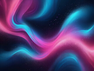 Obraz premium abstract Trendy wave glitter neon background. Abstract gradient pink and blue soft glowing backdrop.