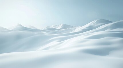 A snowy mountain range with a clear blue sky