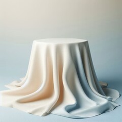 Soft and Smooth Light Blue and Cream Fabric Detail