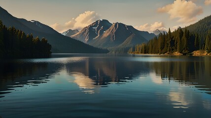 lake in the mountains