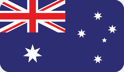 Australian flag. vector illustration.
