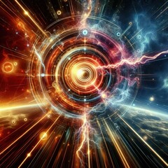 Dynamic Cosmic Action Ultra-Realistic High-Quality Design with Explosive Effects