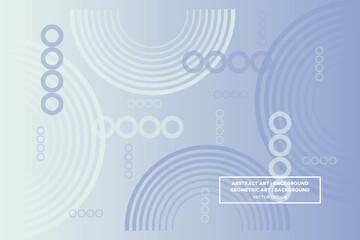 Obraz premium Circular Line and Circle Shapes Purple and White Colors with Gradient Backdrop Modern Abstract Background Geometric Background