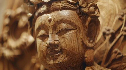 Wood carving is a form of meditation, a way to quiet the mind and focus on the present moment.