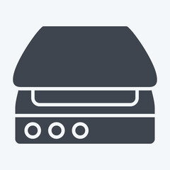 Icon Scanner. related to Computer symbol. glyph style. simple design editable. simple illustration