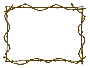 茨（いばら）の四角フレーム