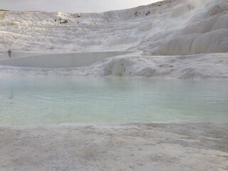 cotton castle, Pamukkale in Turkey
