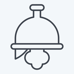 Icon Helmet. related to Celtic symbol. line style. simple design editable. simple illustration