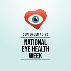 vector graphic of National Eye Health Week ideal for National Eye Health Week celebration.