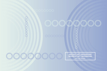 Circles and Lines Shapes Blue and White Colors with Gradient Backdrop Modern Abstract Background Geometric Background