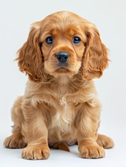 a Cocker Spaniel puppy with its soft, wavy golden coat