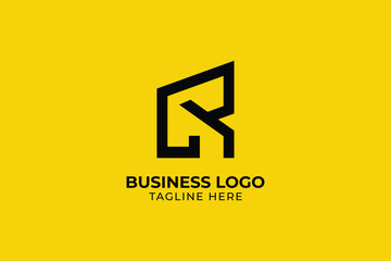 letter CR RC Universal elegant vector emblem Premium business logotype  construction company  logo, real estate abstract building logo, geometric design building logo