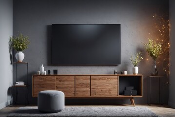 Abstract wallpaper background living room large flat