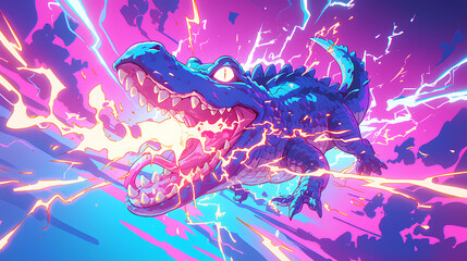 crocodile that shoots electricity