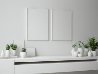 Abstract wallpaper background wooden shelf plant picture