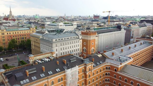 Rossauer Kaserne, Headquarters of the Austrian Federal Ministry of Defense, in Vienna, Austria