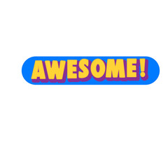 Label Awesome sticker word