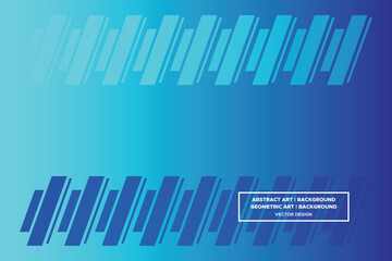 Rectangle and Lines Shapes Blue and Light Blue Colors with Gradient Backdrop Modern Abstract Background Geometric Background