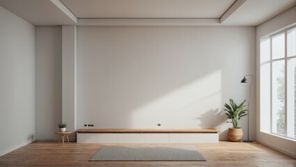 Abstract wallpaper background room white wall wooden