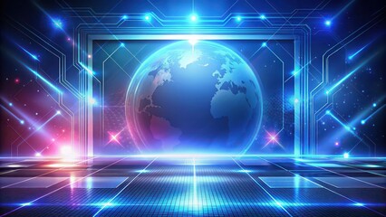 Obraz premium Futuristic abstract background for presentation, technology, digital, innovation, science fiction, modern, design