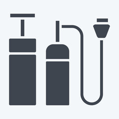 Icon Hand Pump. related to Backpacker symbol. glyph style. simple design editable. simple illustration