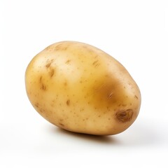 Fresh Potato Isolated on White Background.
