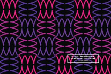 Circular Line Shapes Purple and Red Colors Geometric Pattern Abstract Pattern Seamless Pattern