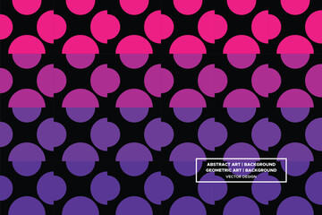 Half Circle Shapes and Designs Purple and Red Colors Geometric Pattern Abstract Pattern Seamless Pattern
