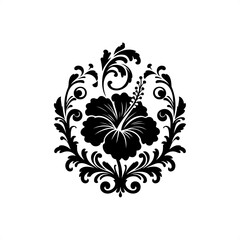 vegetable in decorative emblem ornament.