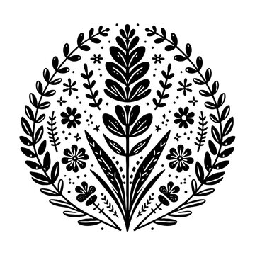 recommend clip art: Lavender flower in decorative emblem ornament, Victorian, art deco, art nouveau, boho, bohemian,  folk, flourish