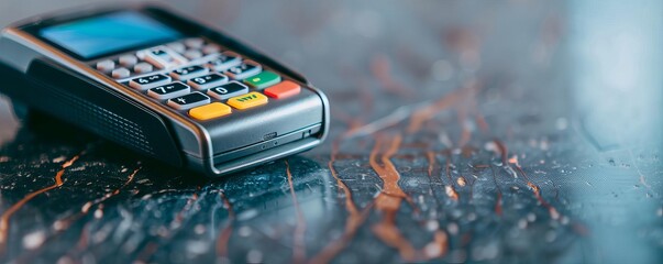 Machine processing a contactless payment, machine  transaction, NFC technology