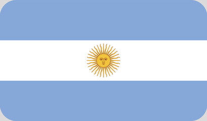 Argentinian flag. Nice vector of Argentinian flag.
