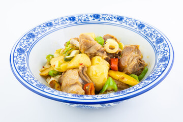Chinese food: Braised duck with potatoes