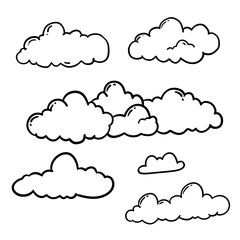 Colorful Cartoon Cloud Graphics