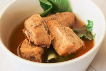 Bakut teh. Indonesian Chinese food.